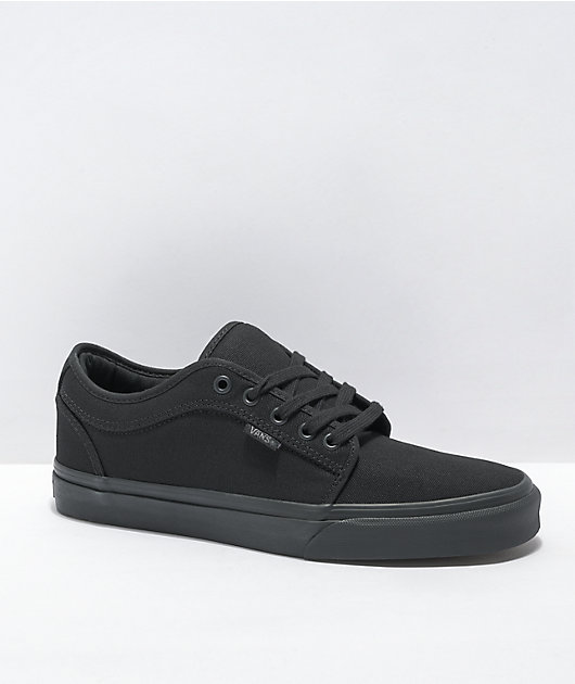 Vans Chukka Low Black Mono Canvas Skate Shoes