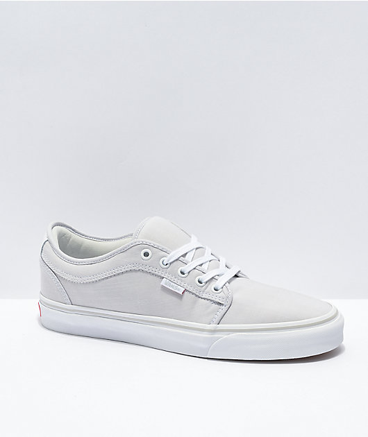 Vans Chukka Low Chambray Grey White Skate Shoes Zumiez