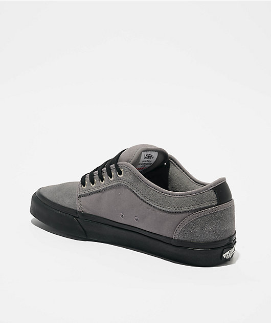 Vans Chukka Low Frost Grey & Black Skate Shoes | Zumiez