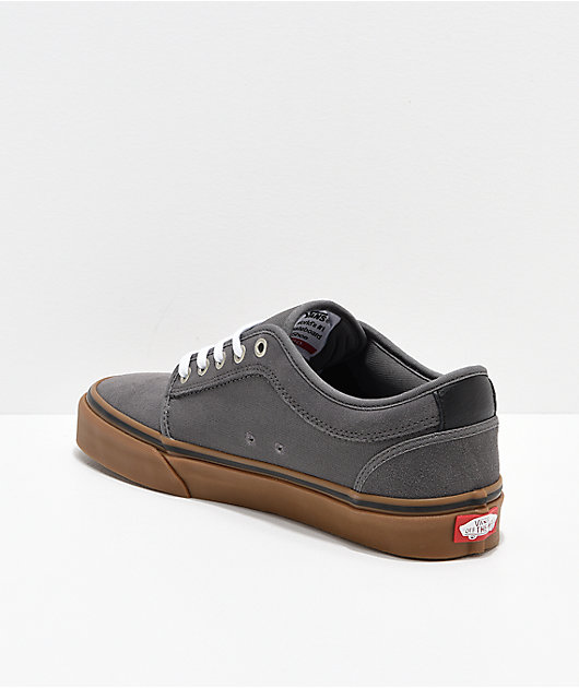 vans chukka low pro pewter & gum skate shoes