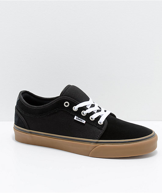Vans Chukka Low Pro Black & Gum Skate Shoes