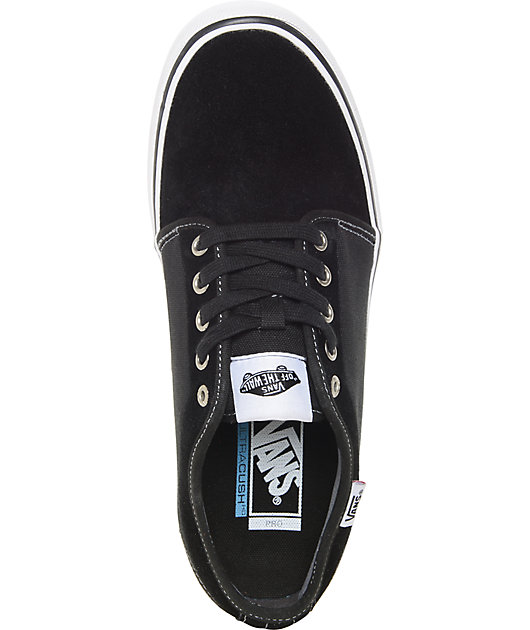 mager medlem Tag ud Vans Chukka Low Pro Black and White Skate Shoes | Zumiez
