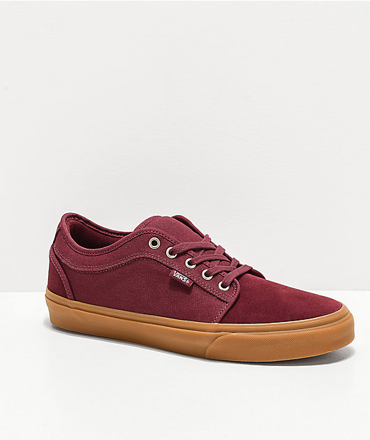 chukka low vans red