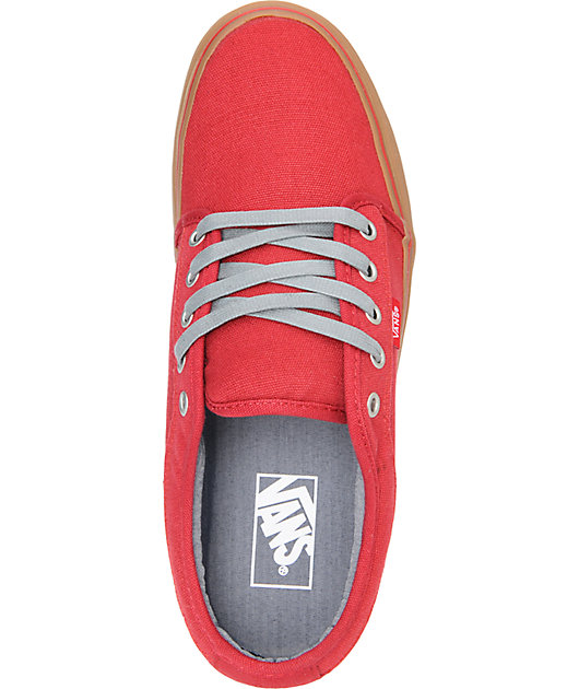 vans chukka low red gum