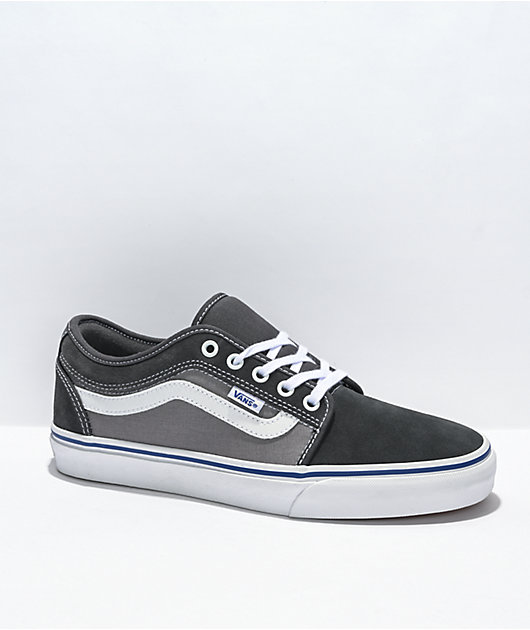 Vans Low Sidestripe Asphalt & Blue Skate Shoes