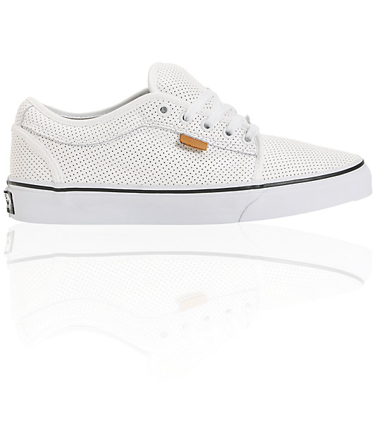 vans chukka low white leather