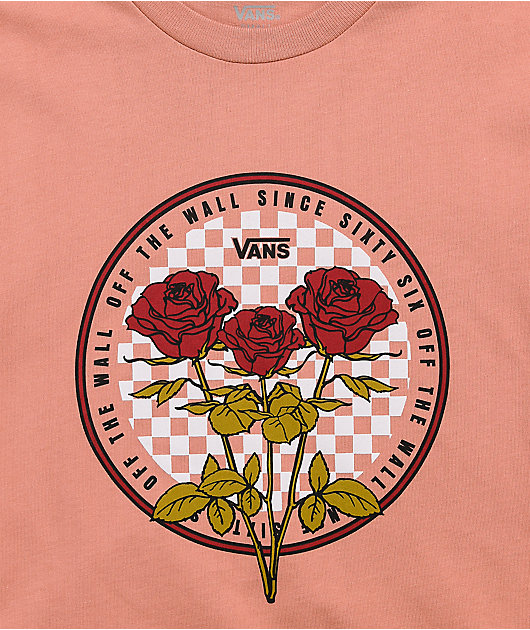 Vans Circle Check Rose Boyfriend T-Shirt