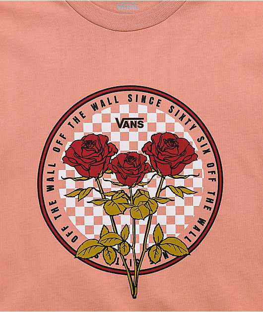 Vans Circle Check camiseta Boyfriend rosa Vans Circle Check camiseta Boyfriend rosa