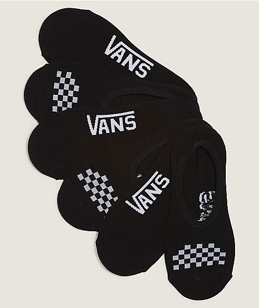Vans Classic Canoodle Black 3 Pack No Show Socks