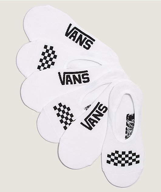 Vans Classic Canoodle White 3 Pack No Show Socks
