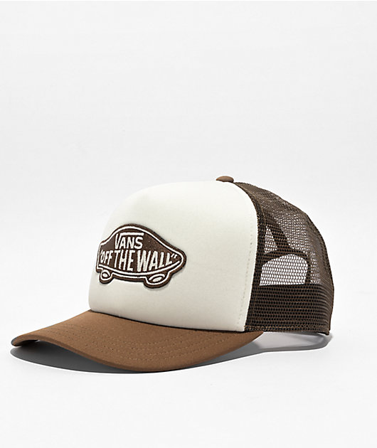 Vans Classic Patch Curved Bill Coffee Trucker Hat Zumiez