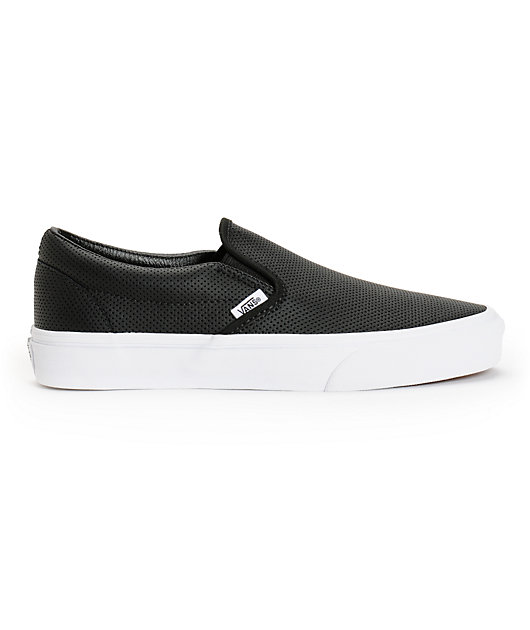 Classic Perforated Leather Slip-On Shoes | Zumiez