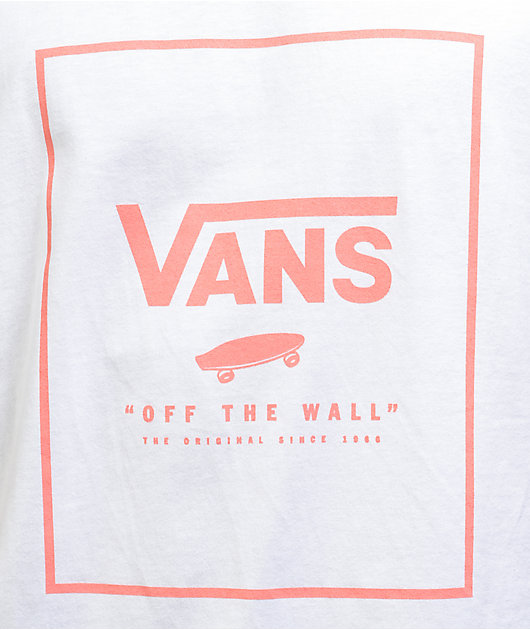Vans Classic Print Box White T-Shirt | Zumiez