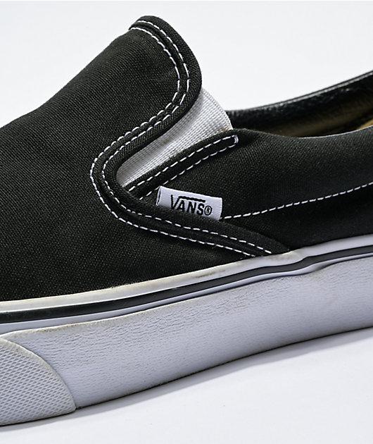 Vans Slip On Black Van Tennis Shoes Vans Classic Slip-On Black