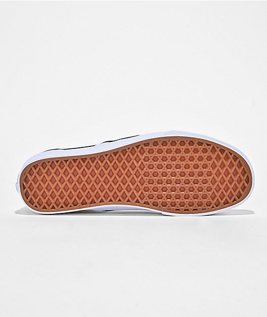 Vans Classic Slip-On Rose & Thorn White Skate Shoes