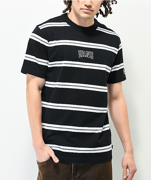Vans Classic Sport Black & White Stripe Knit T-Shirt