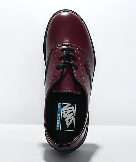 Vans Colfax Low Red Leather Shoes