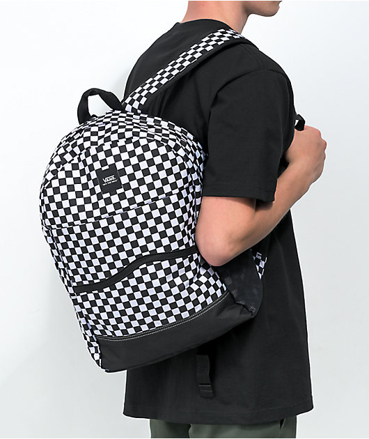 checkerboard vans bag