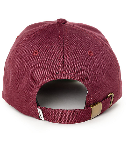 maroon vans hat