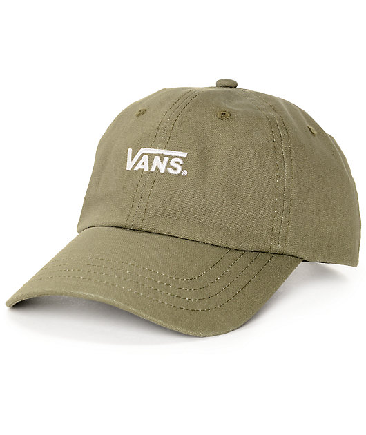 Huddle Faderlig Slid Vans Court Olive Baseball Hat | Zumiez