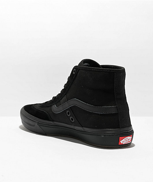 Vans Crockett High Black Skate Shoes