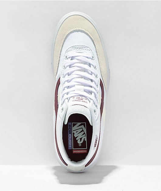 Zapatos vans shop rojos white