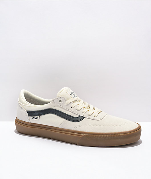 Vans Crockett Pro Marshmallow & Gum Skate Shoes