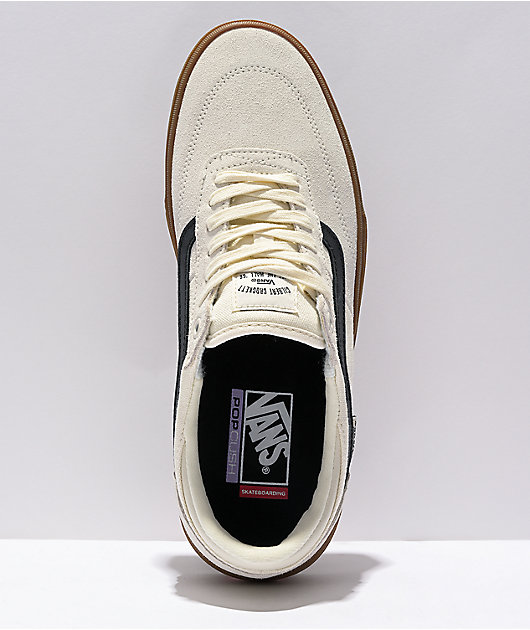 Vans Crockett Pro Marshmallow Gum Skate Shoes Zumiez