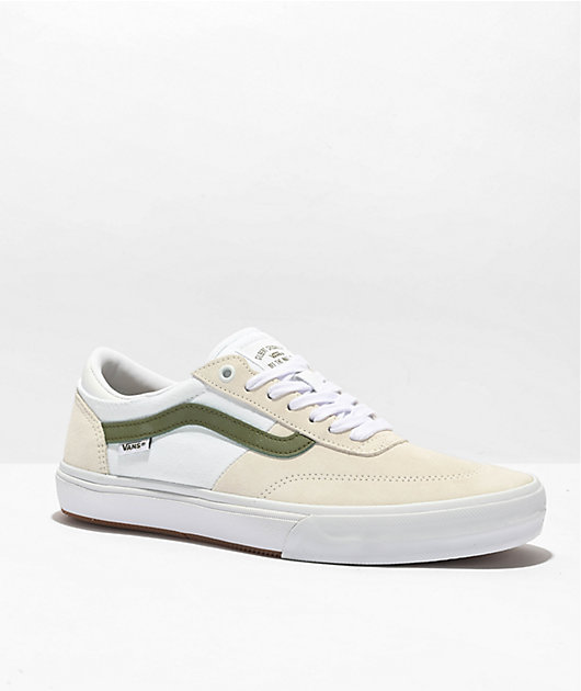 Vans Crockett True White u0026 Green Skate Shoes | Zumiez