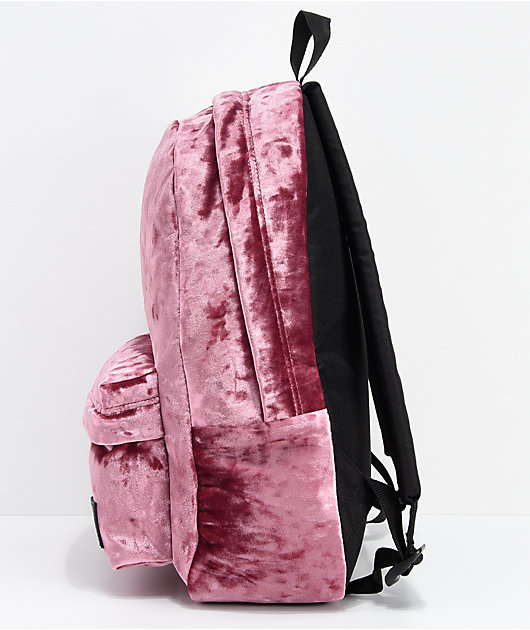 vans deana crushed velvet backpack
