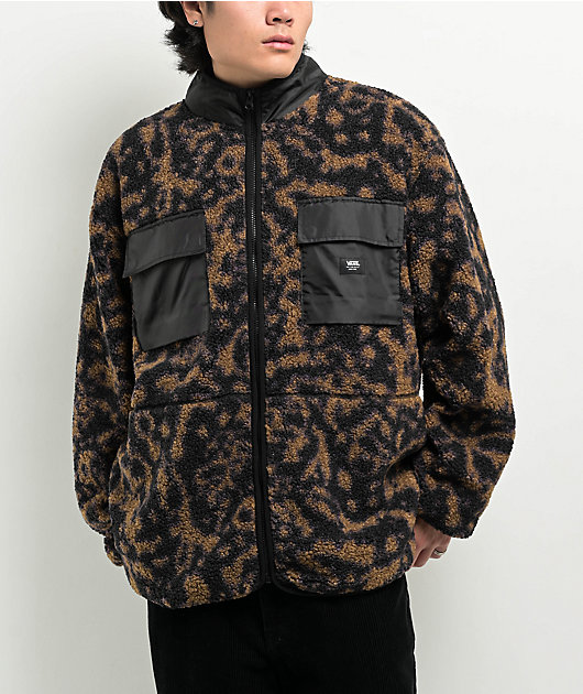 Vans Debrusk Sepia Black Sherpa Zip Jacket
