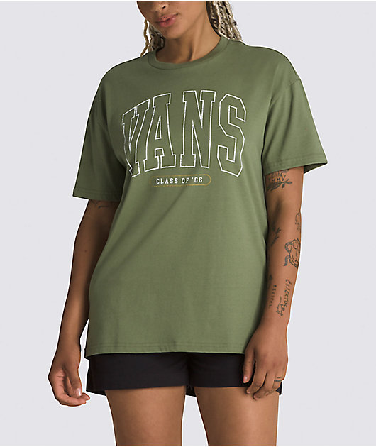 Dark green vans shirt online