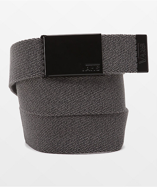 Vans Deppster Charcoal Black Web Belt Zumiez