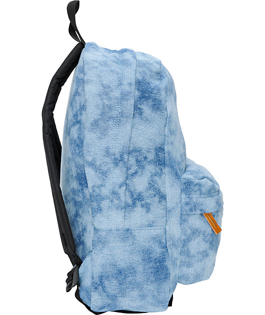 vans blue denim backpack