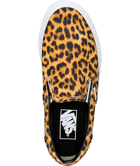 vans leopard slip ons