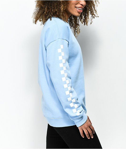 light blue crew neck womens