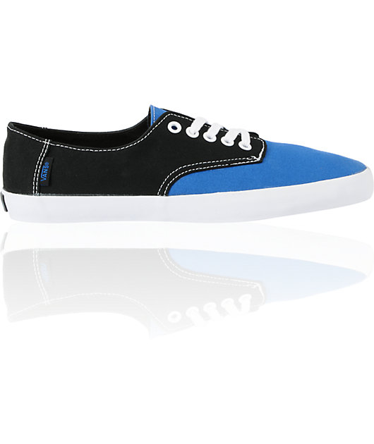 Vans E-Street Classic Blue \u0026 Black Skate Shoes | Zumiez