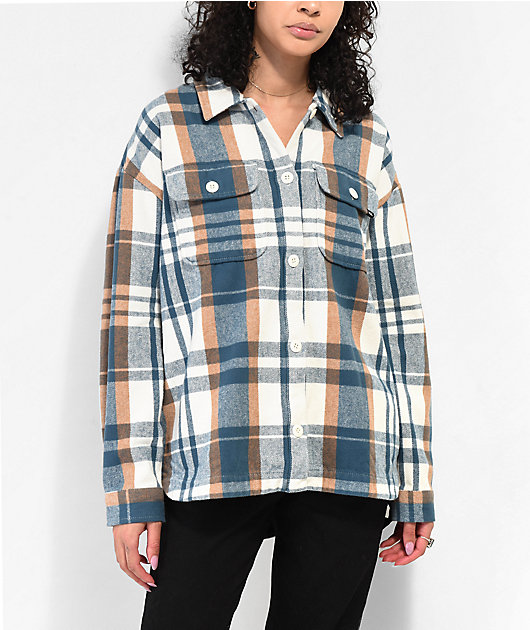 Vans cheap blue flannel