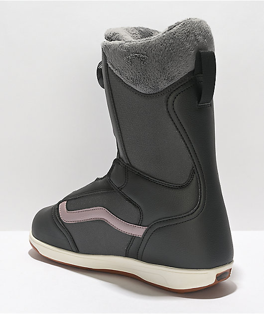Vans Encore Linerless botas de snowboard para mujer grises y negras con boa 2022