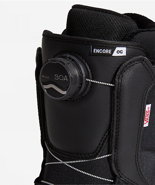 Vans Encore OG Black & White Snowboard Boots 2027
