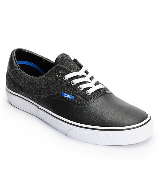 Lave diktator høst Vans Era 59 Black & White Wool Skate Shoes | Zumiez