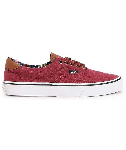 Vans Era 59 Tawny Port & Guate Canvas Skate Shoes Vans Era 59 Tawny Port & Guate Canvas Skate Shoes