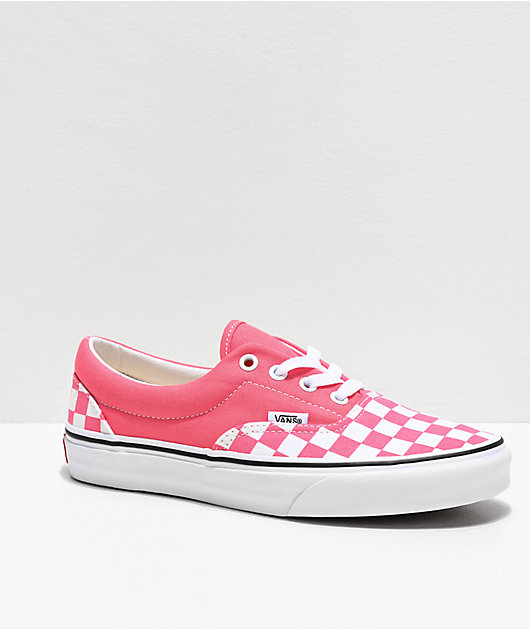 Vans Era Checkerboard Strawberry Skate Shoes