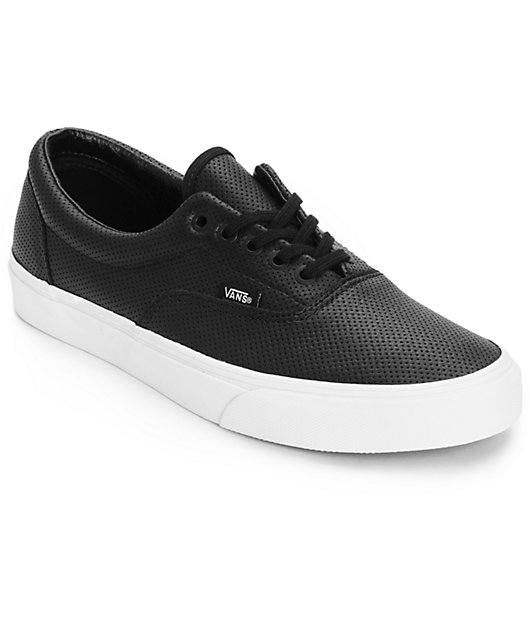 vans perforated leather