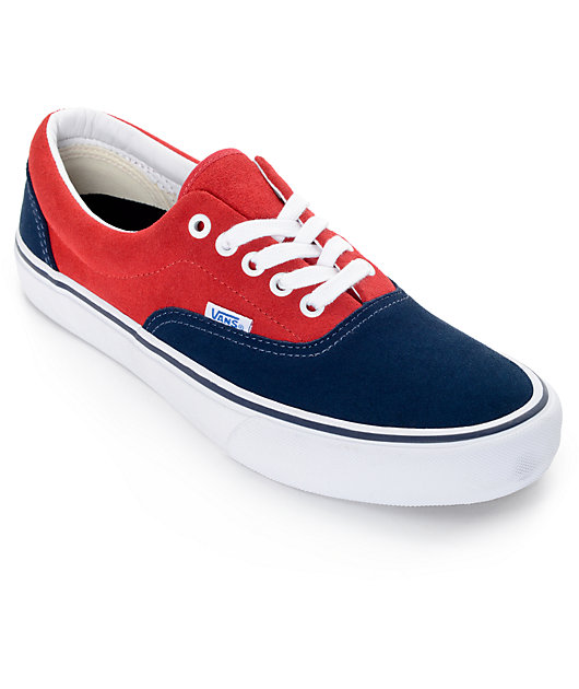 vans azul y rojo