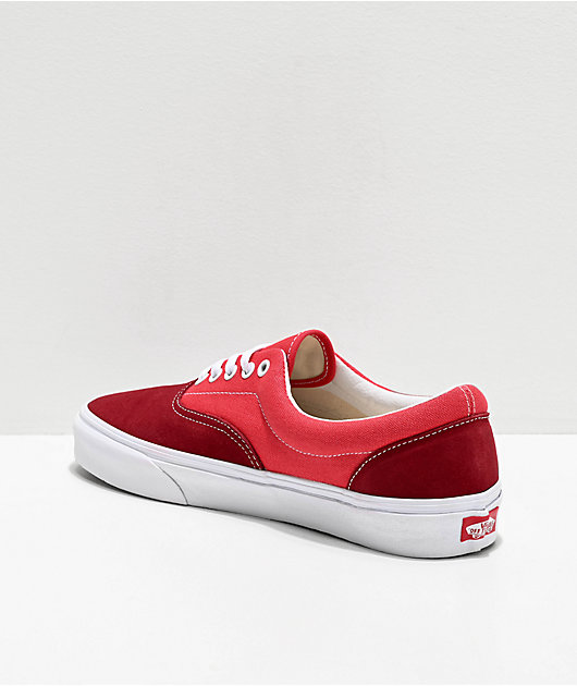 Vans Era Retro Biking Red, Poinsettia & White Skate Shoes