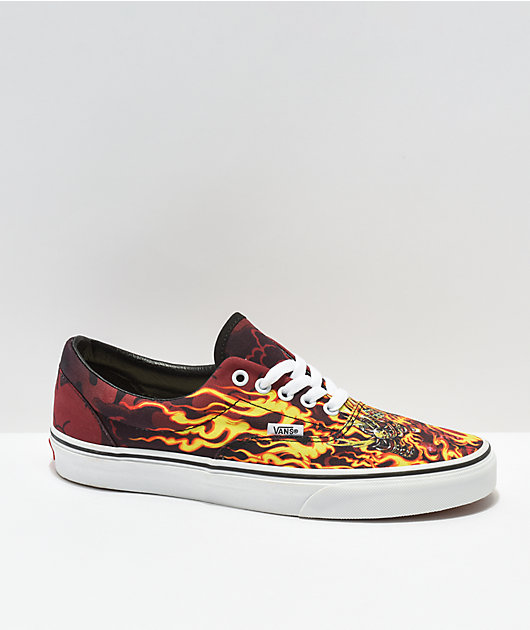 Vans Era Samurai Rising Black White Skate Shoes Zumiez
