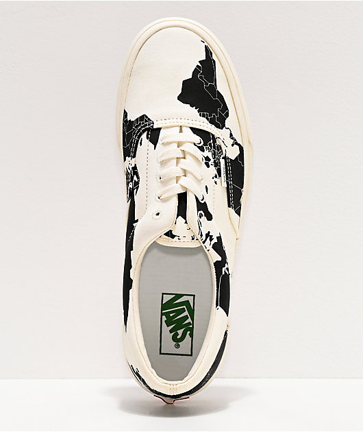 save the planet vans black and white
