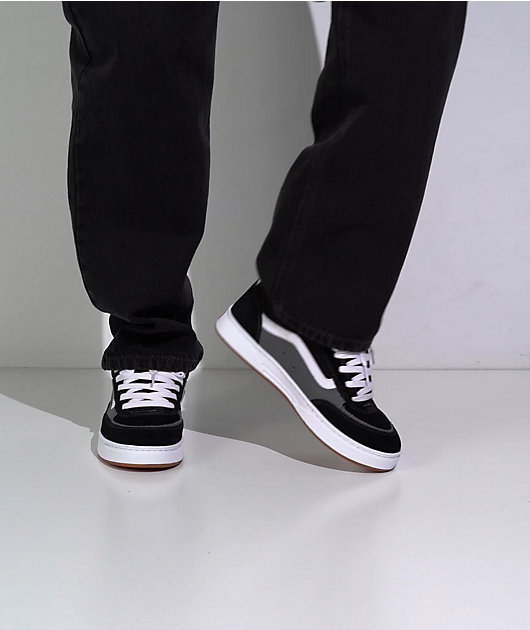 Vans Estazzo Black & White Skate Shoes