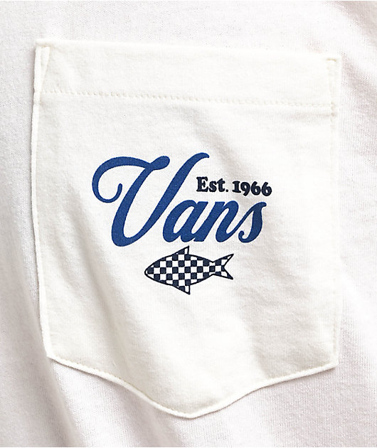 Vans Fishing Club White Pocket T-Shirt